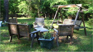 The garden where the group met during the first years.