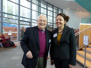 Fiona Thackeray at Trellis’ annual conference held every March to allow HT practitioner to exchange good practices. At her side is Jim McColl, a gardening specialist who has been a regular on BBC Scotland for years.