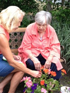 Working with clients as part of the garden team is important.